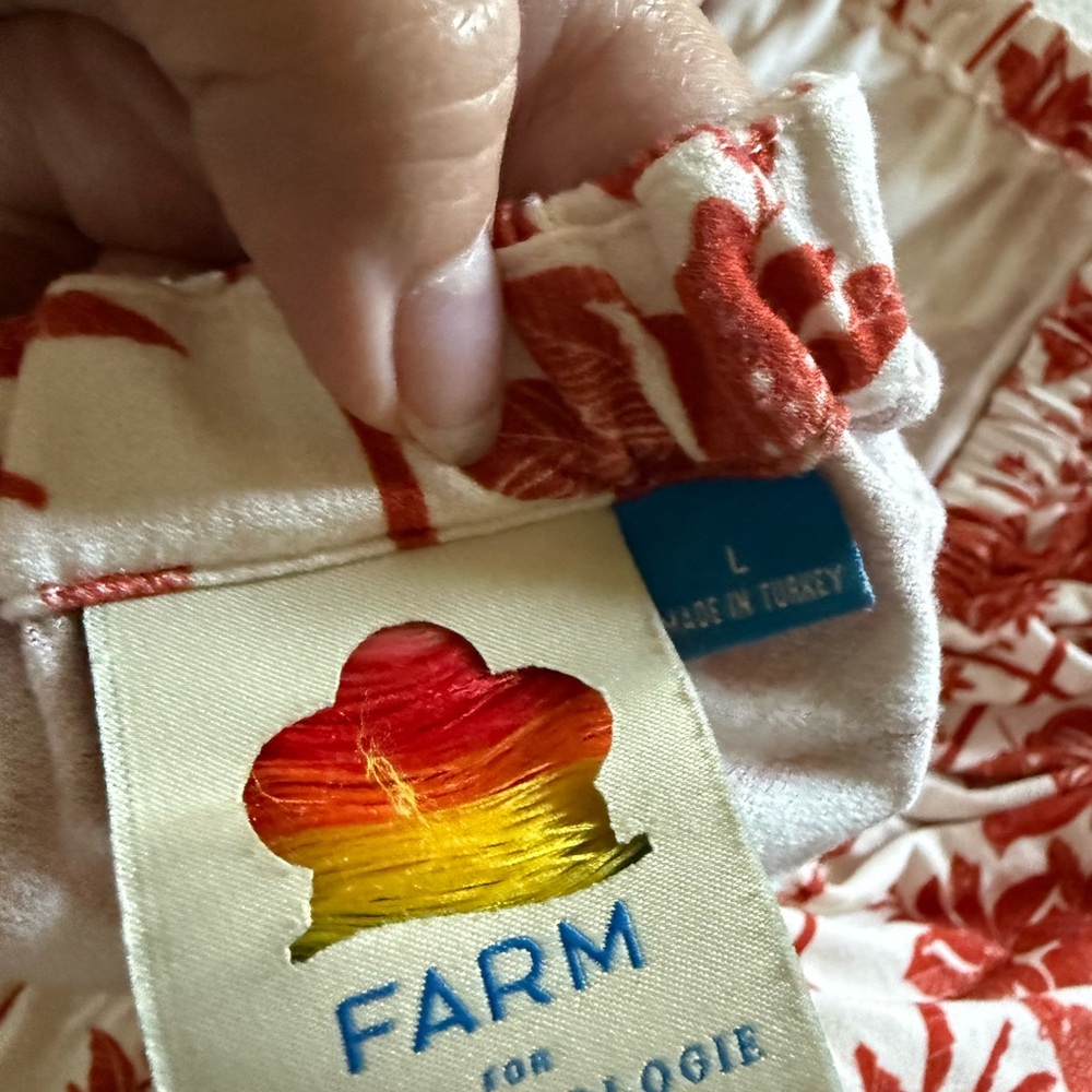 FARM Rio Red and White Patterned Jumpsuit - Picture 4 of 5